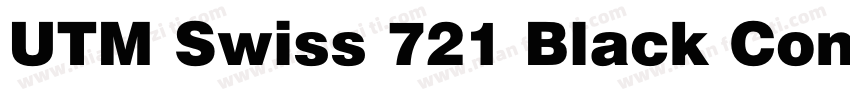 UTM Swiss 721 Black CondensedBebas字体转换